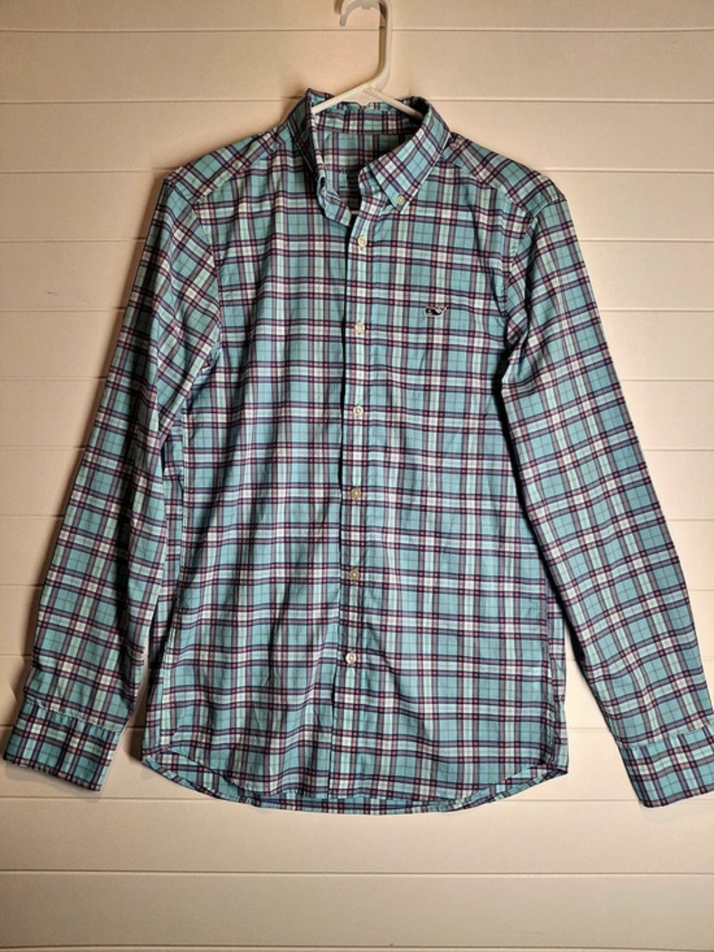 vineyard vines Performance Classic Fit Whale Shirt Plaid Button Down